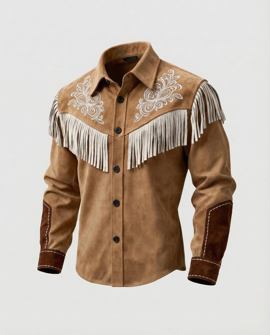 Alvaro | Western Style Jacket with Fringe Trim