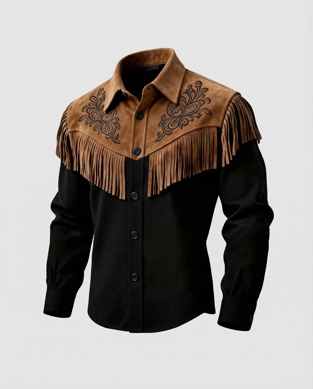 Alvaro | Western Style Jacket with Fringe Trim