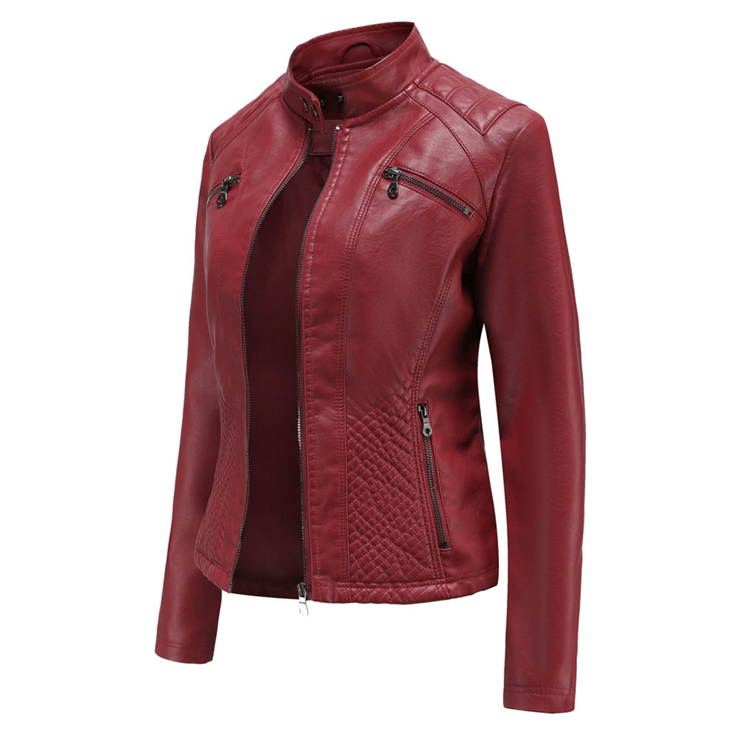 Alfred | Jacket with Stand Collar and Quilted Panels