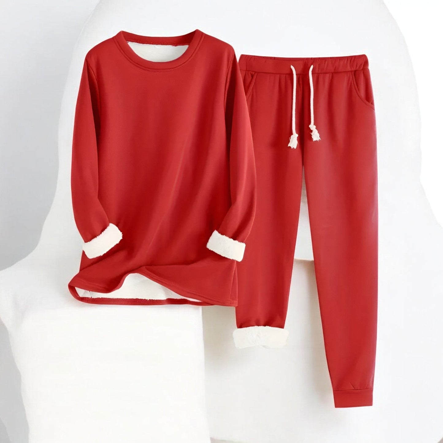 Crystina | Fleece Lined Sweatshirt and Jogger Set