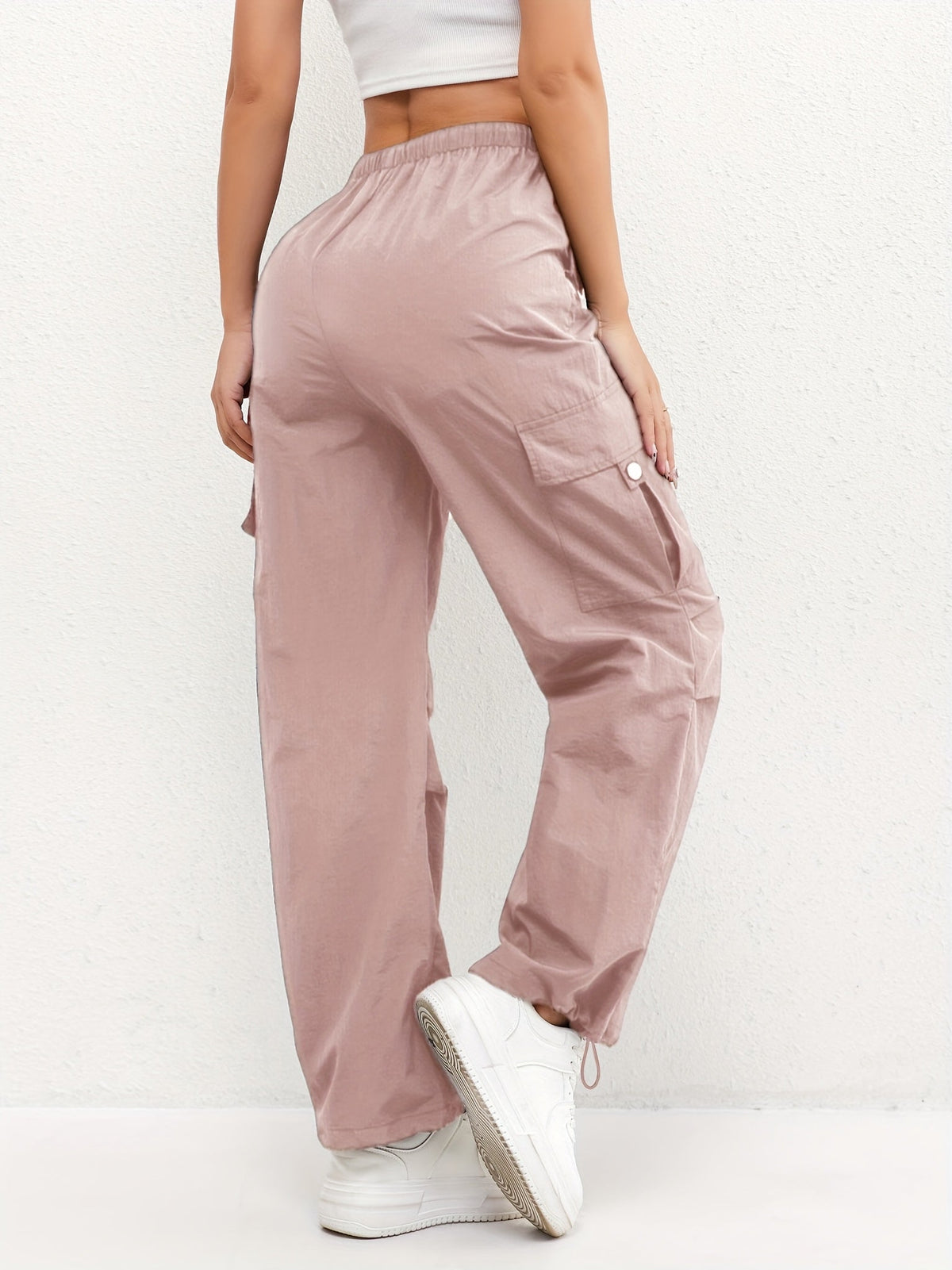 Anayeli | Cargo Trousers with Elastic Waist and Drawstrings