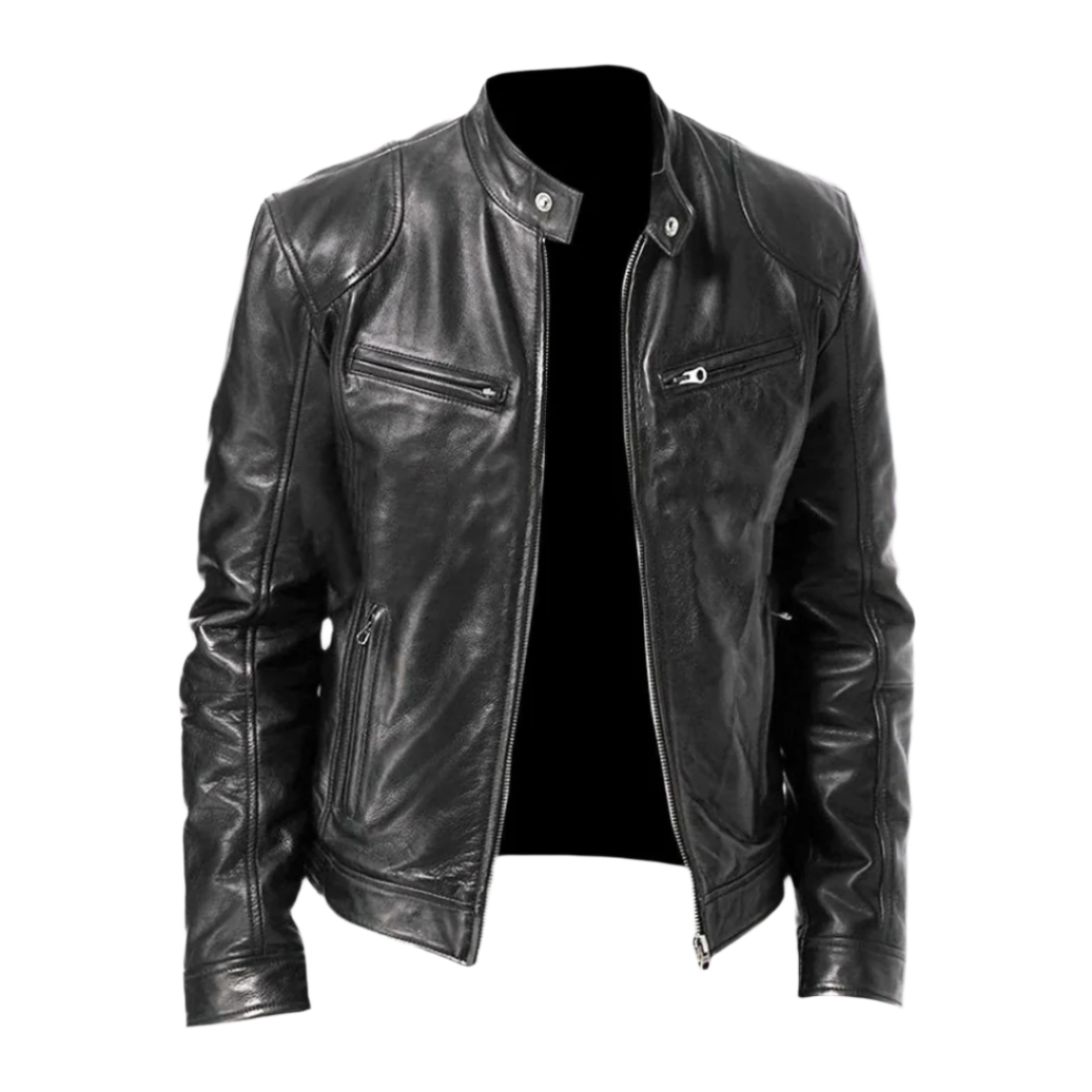 Bernice | Leather-Look Jacket with Stand Collar