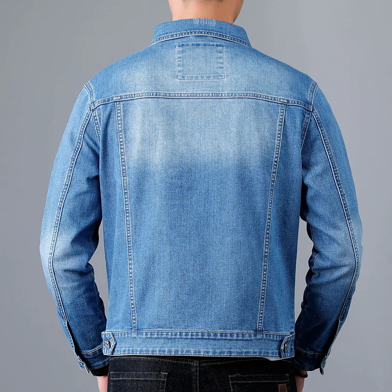 Emeterio | Denim Jacket Long-Sleeve Distressed Button-Up