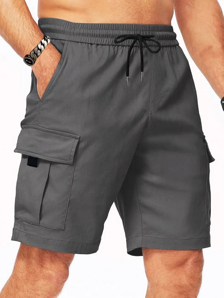 Jakub | Cargo Shorts Drawstring Waist Utility Pockets
