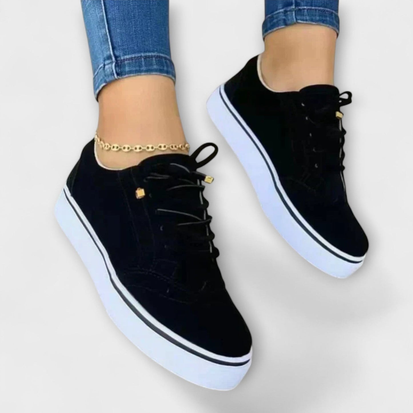 Michie | Platform Lace Up Brogue Style Trainers