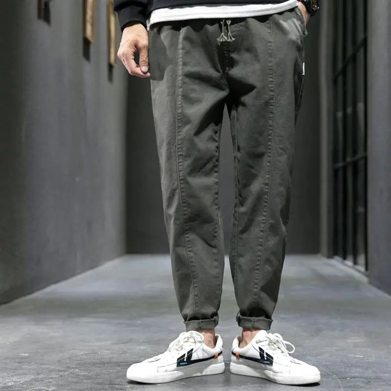 Kared | Drawstring Tapered Casual Trousers