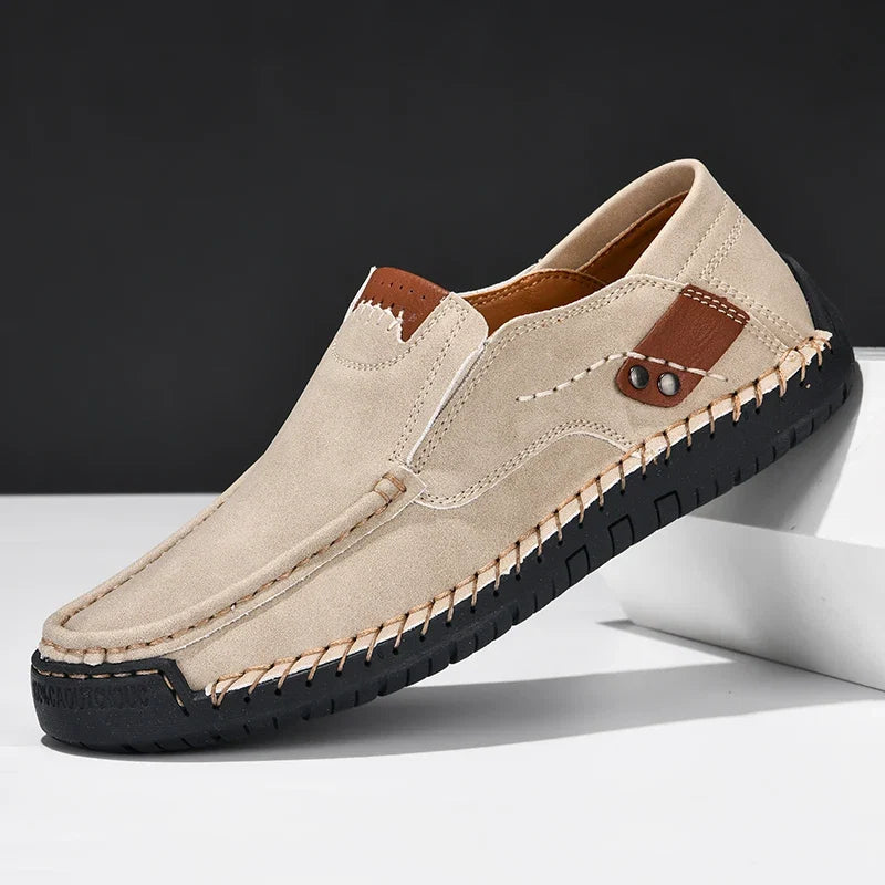 Gia | Slip On Shoes with Contrast Panels