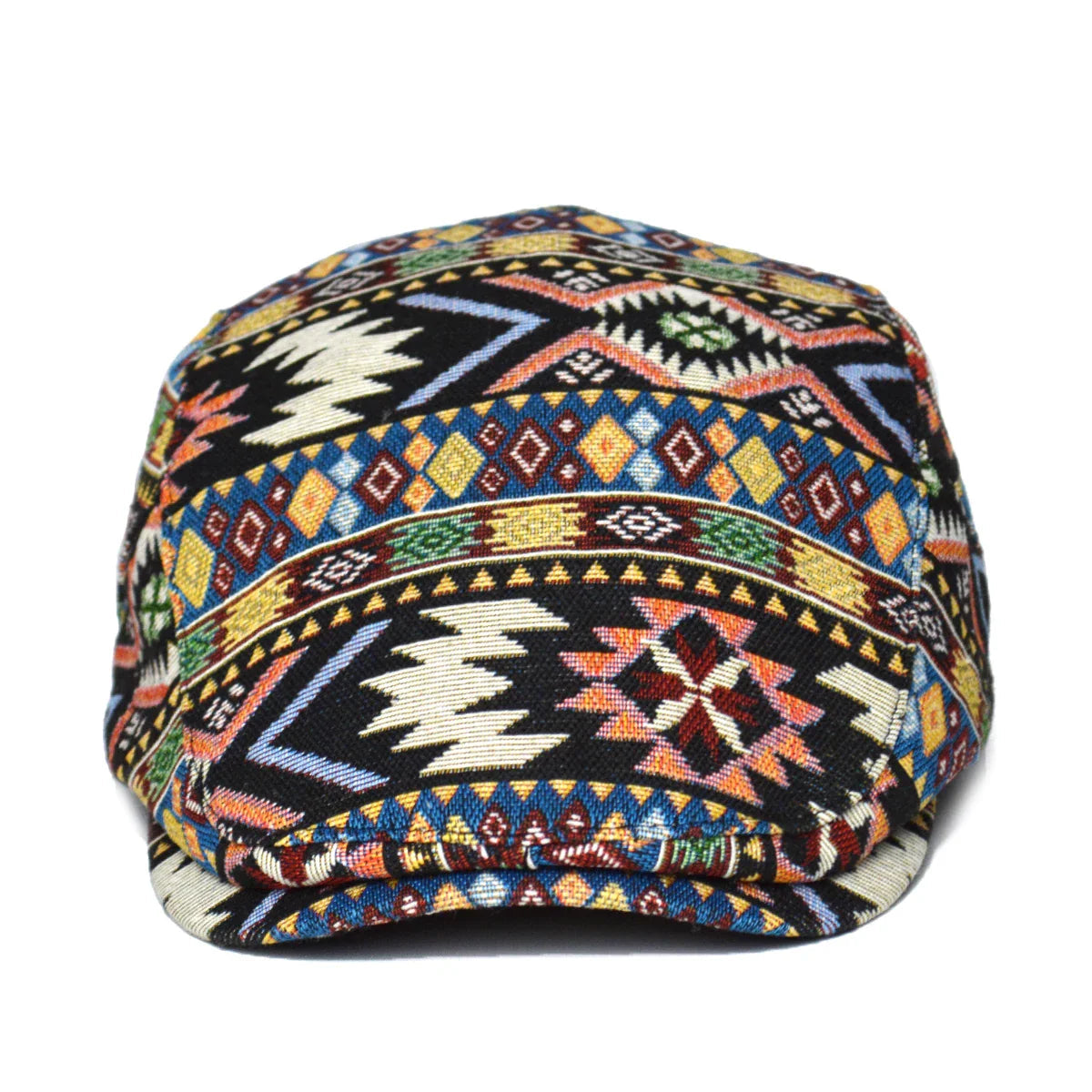 Juraj | Aztec Print Flat Cap