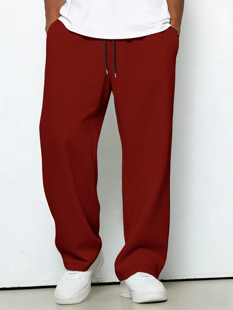 Messi | Drawstring Wide Leg Casual Trousers