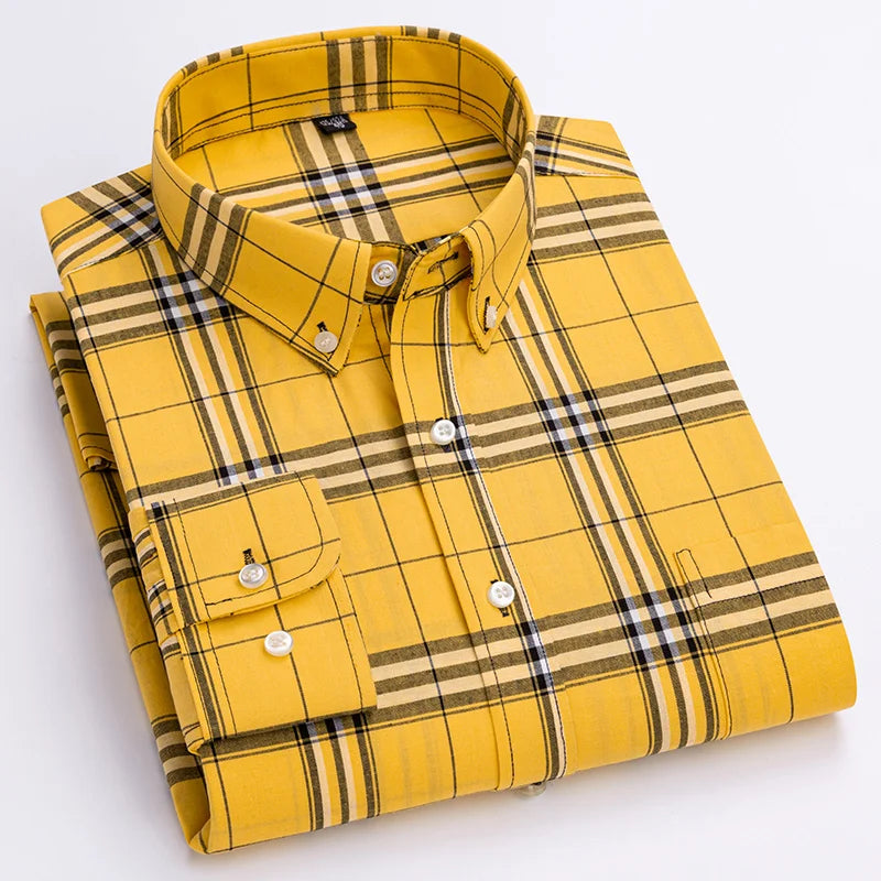 Alexandru | Long Sleeve Checked Button-Up Shirt