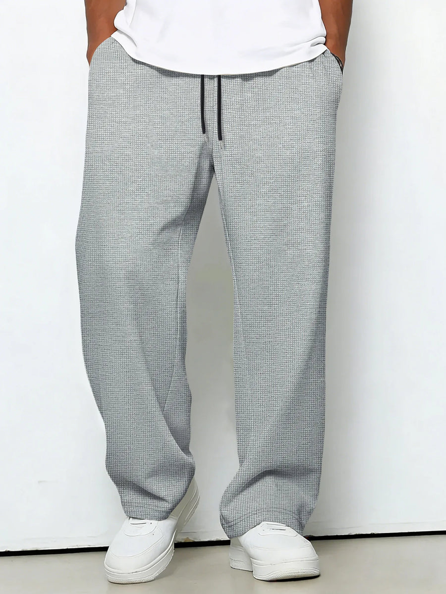Messi | Drawstring Wide Leg Casual Trousers