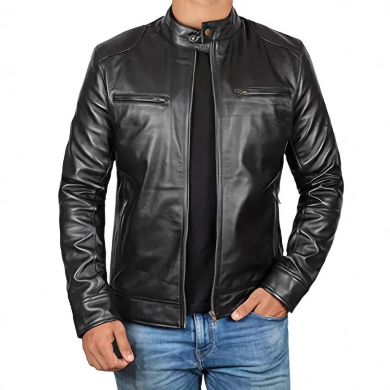 Daouda - Zip Front Biker Jacket