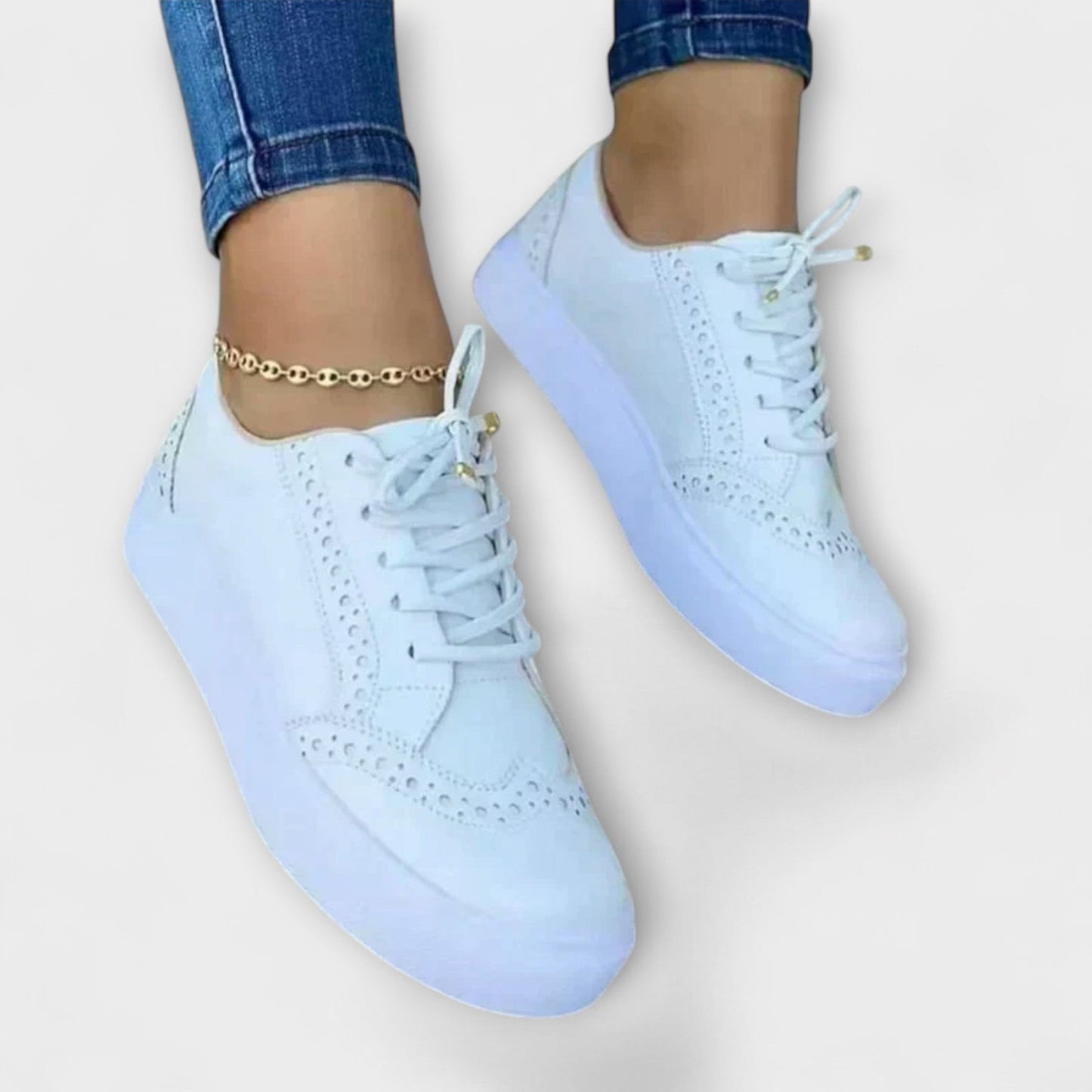 Michie | Platform Lace Up Brogue Style Trainers