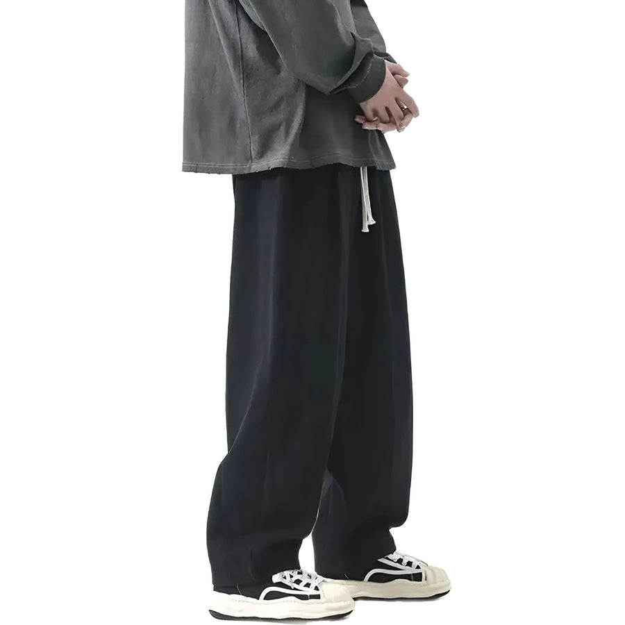 Paolino - Wide Leg Loose Fit Trousers
