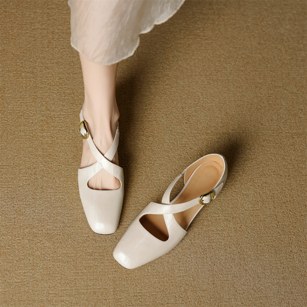 Malena | Block Heel T Strap Mary Jane Shoes