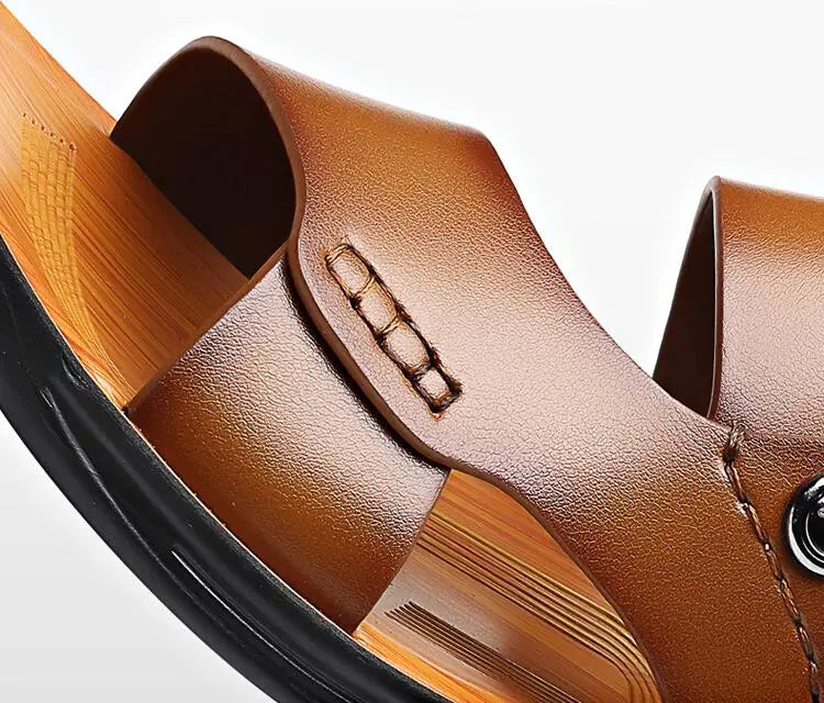 Bryon | Double Strap Mens Slide Sandals