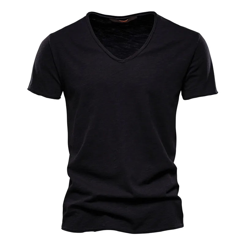 Tibor | V Neck Short Sleeve T Shirt