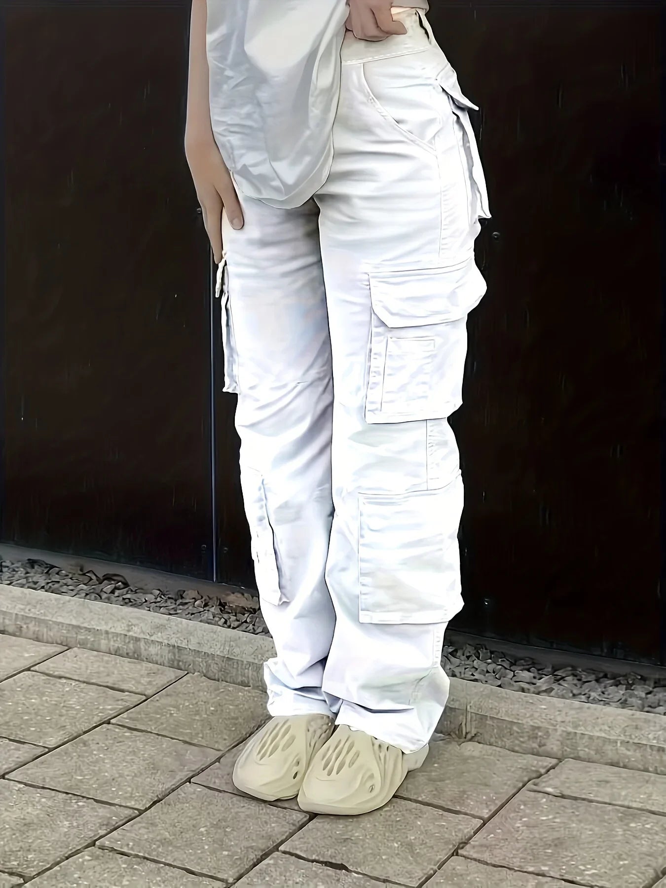 Freena | Cargo Pocket Straight Leg Trousers
