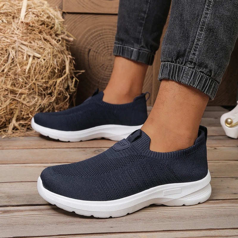 Valery | Slip On Knitted Lightweight Walking Shoes