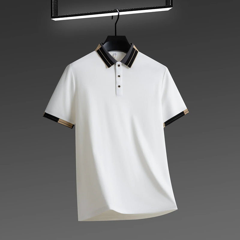 Ardalion | Contrast Collar Short Sleeve Polo Shirt
