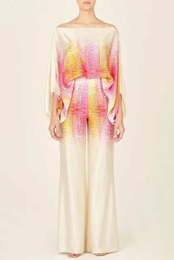 Florine | Two Piece Printed Wide Leg Trouser Set