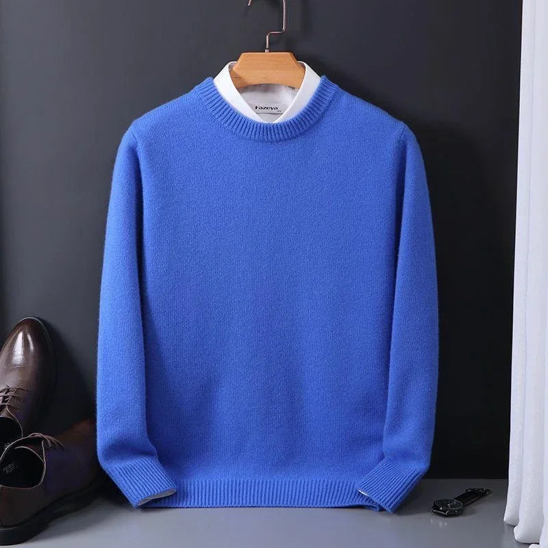 Liam | Round Neck Long Sleeve Knitted Jumper