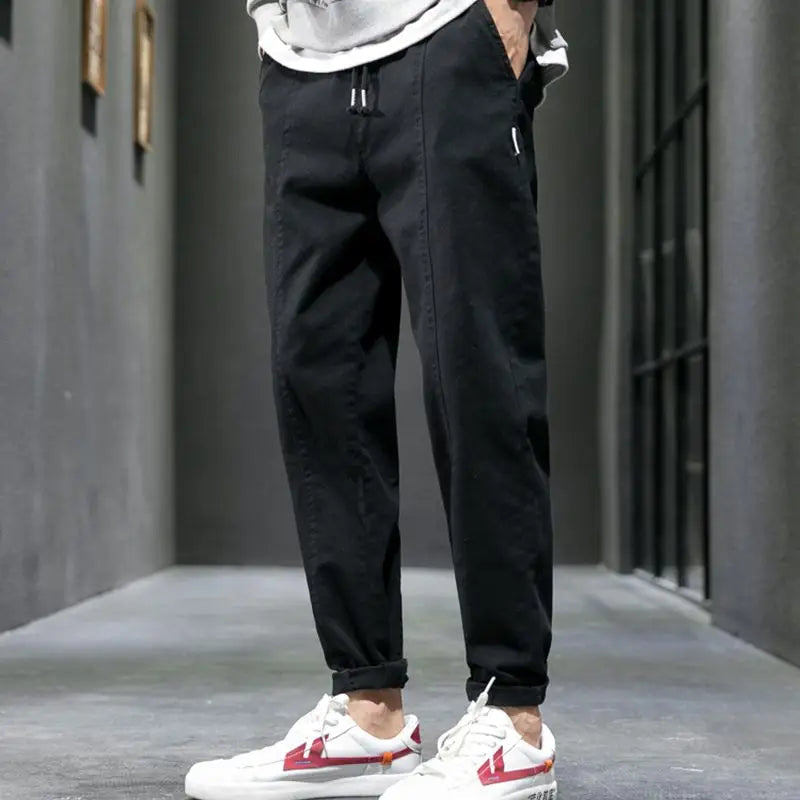 Kared | Drawstring Tapered Casual Trousers