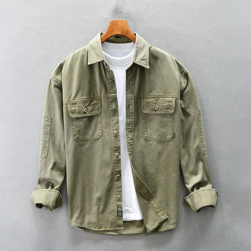 Cameron | Denim Jacket Long Sleeve Utility Style
