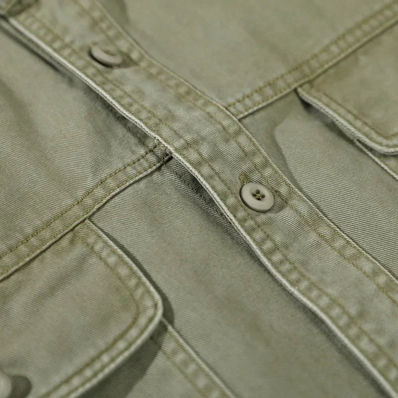 Cameron | Denim Jacket Long Sleeve Utility Style