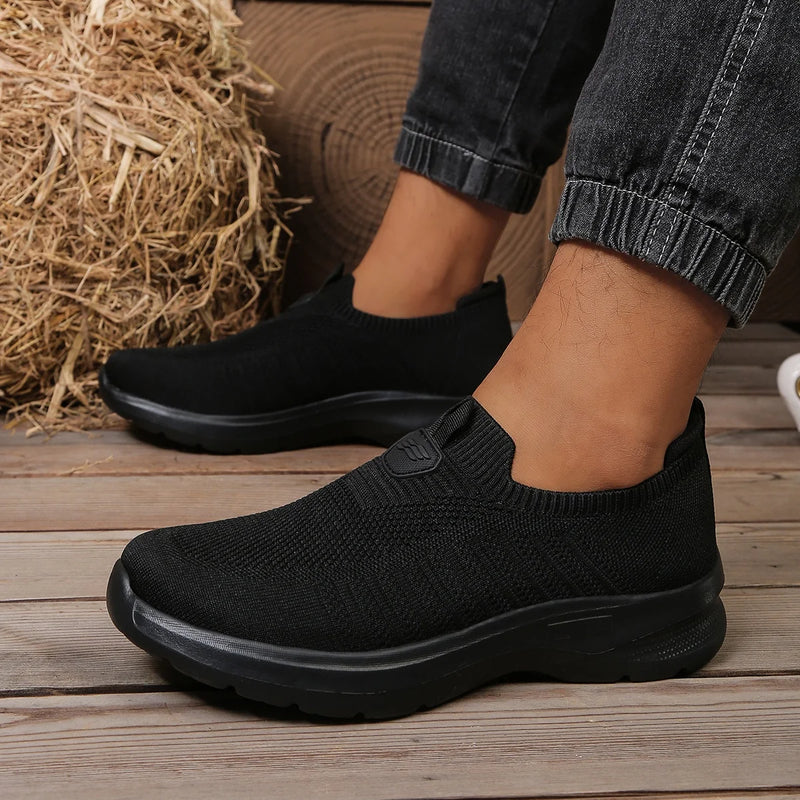 Valery | Slip On Knitted Lightweight Walking Shoes