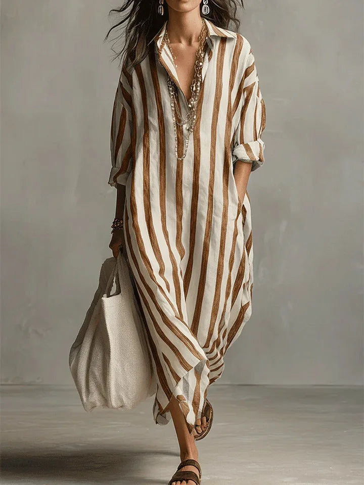 Danielli | Boho Striped Maxi Summer Dress