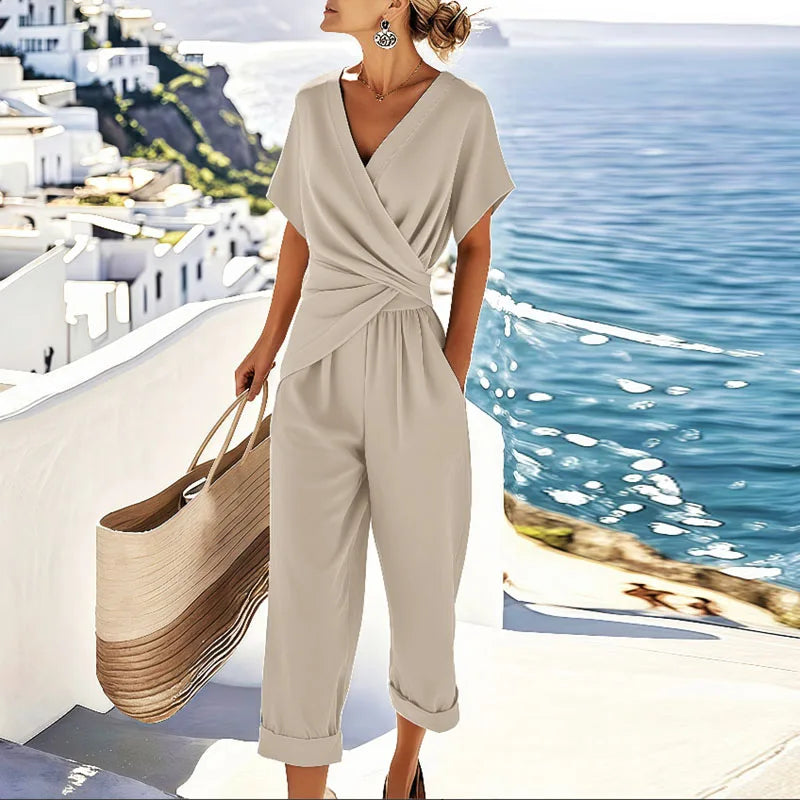 Lambrini | Womens Linen Holiday Co-Ord Set