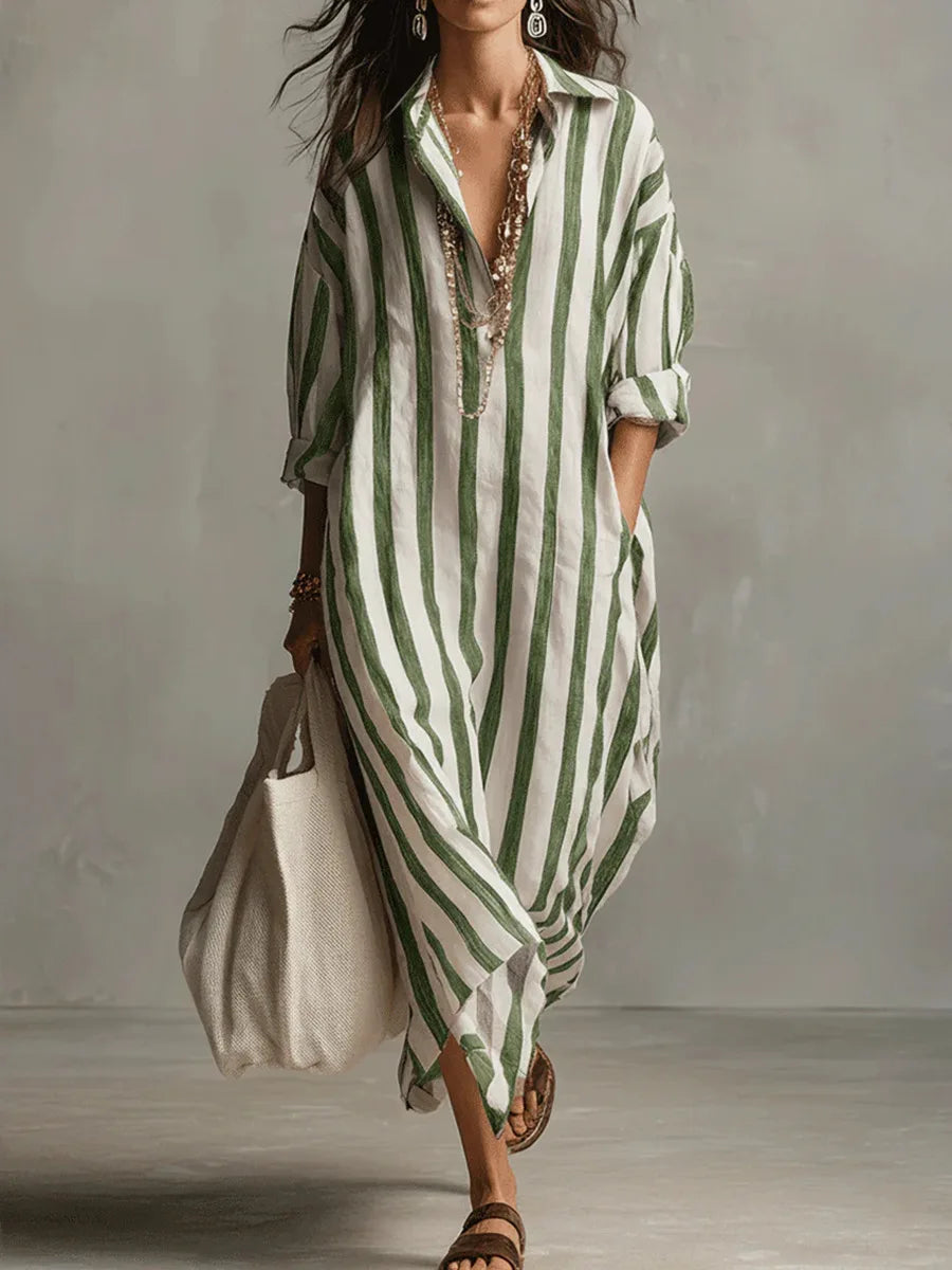 Danielli | Boho Striped Maxi Summer Dress