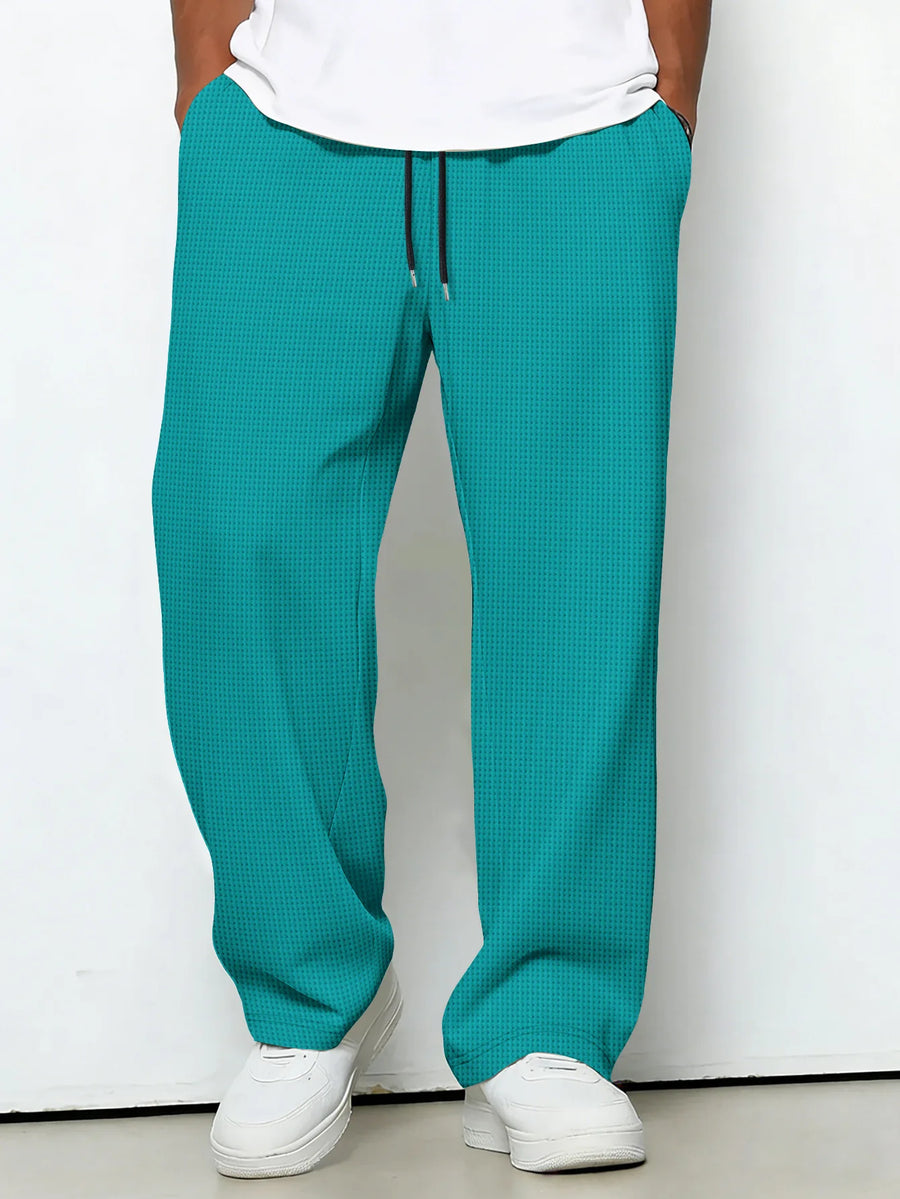 Messi | Drawstring Wide Leg Casual Trousers