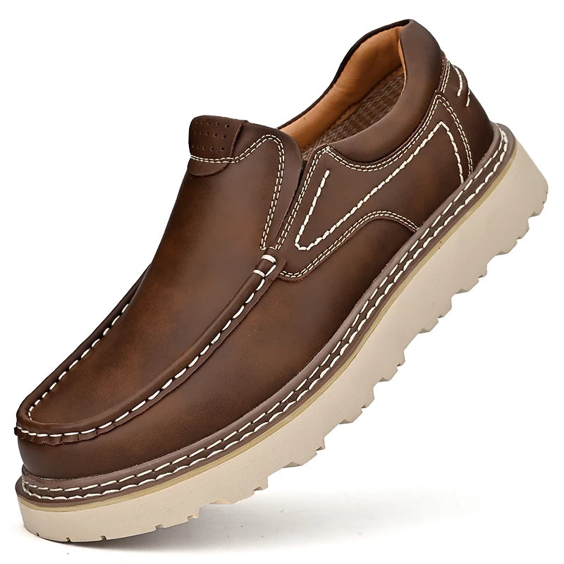 Hedwin | Slip On Casual Moc Toe Shoes