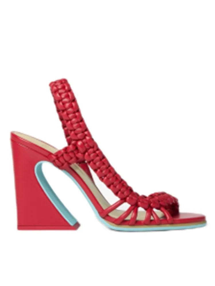 Selene | Braided Heel Sandal in Multiple Colours