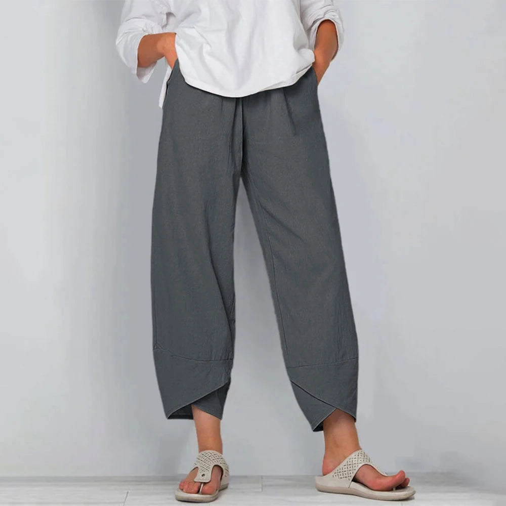 Matylda | Wide Leg Cropped Trousers