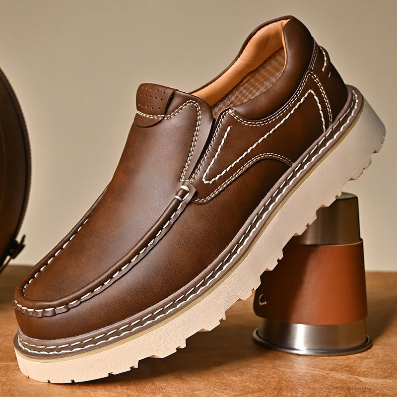 Hedwin | Slip On Casual Moc Toe Shoes