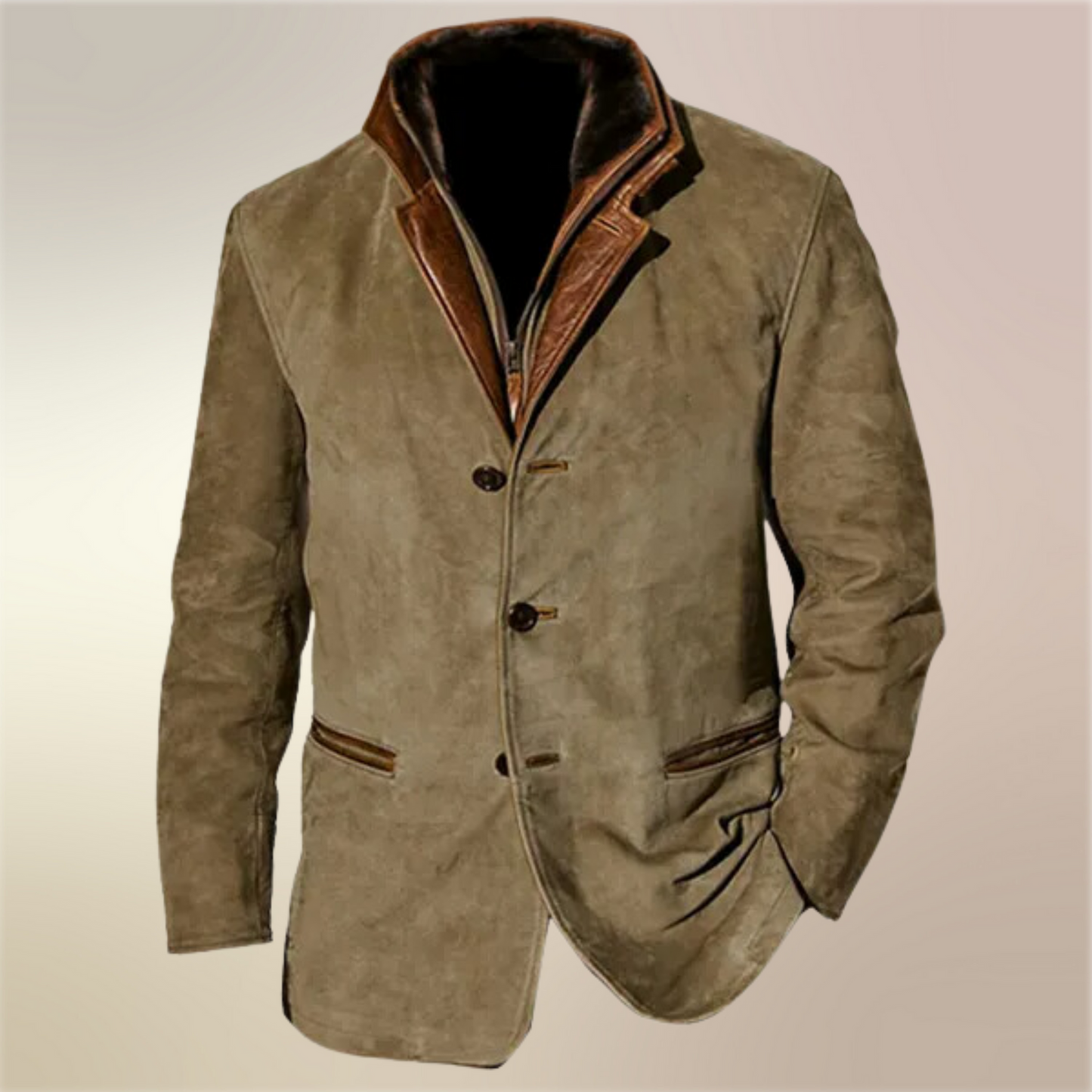 Sylvester | Vintage Button Front Collared Jacket