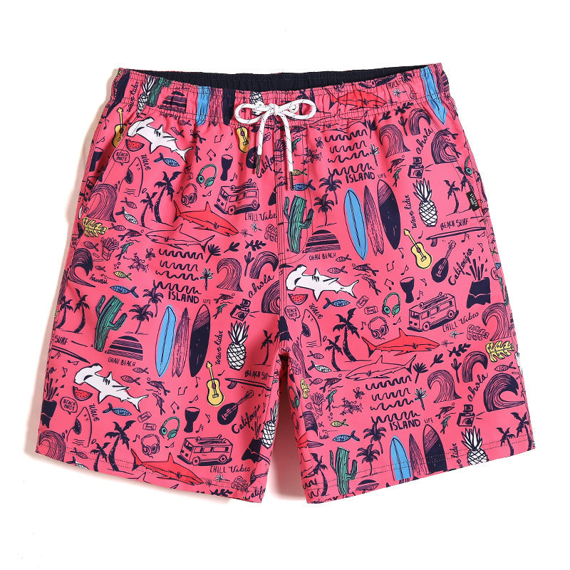 Tobey | Printed Drawstring Swim Shorts