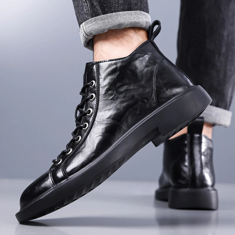 Ailton | Lace Up Ankle Boots Round Toe