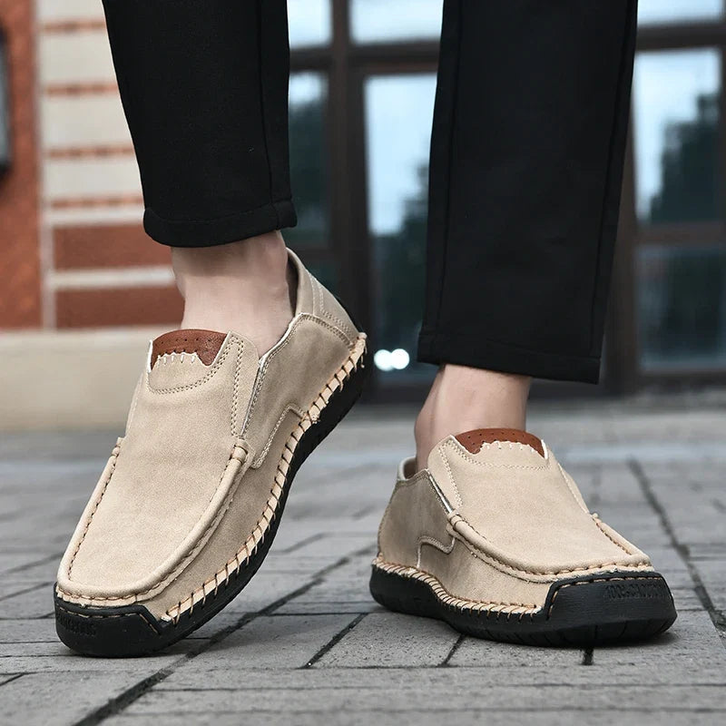 Gia | Slip On Shoes with Contrast Panels