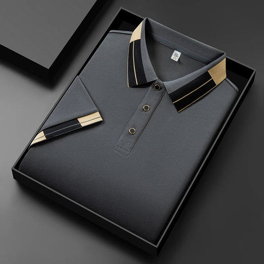 Ardalion | Contrast Collar Short Sleeve Polo Shirt