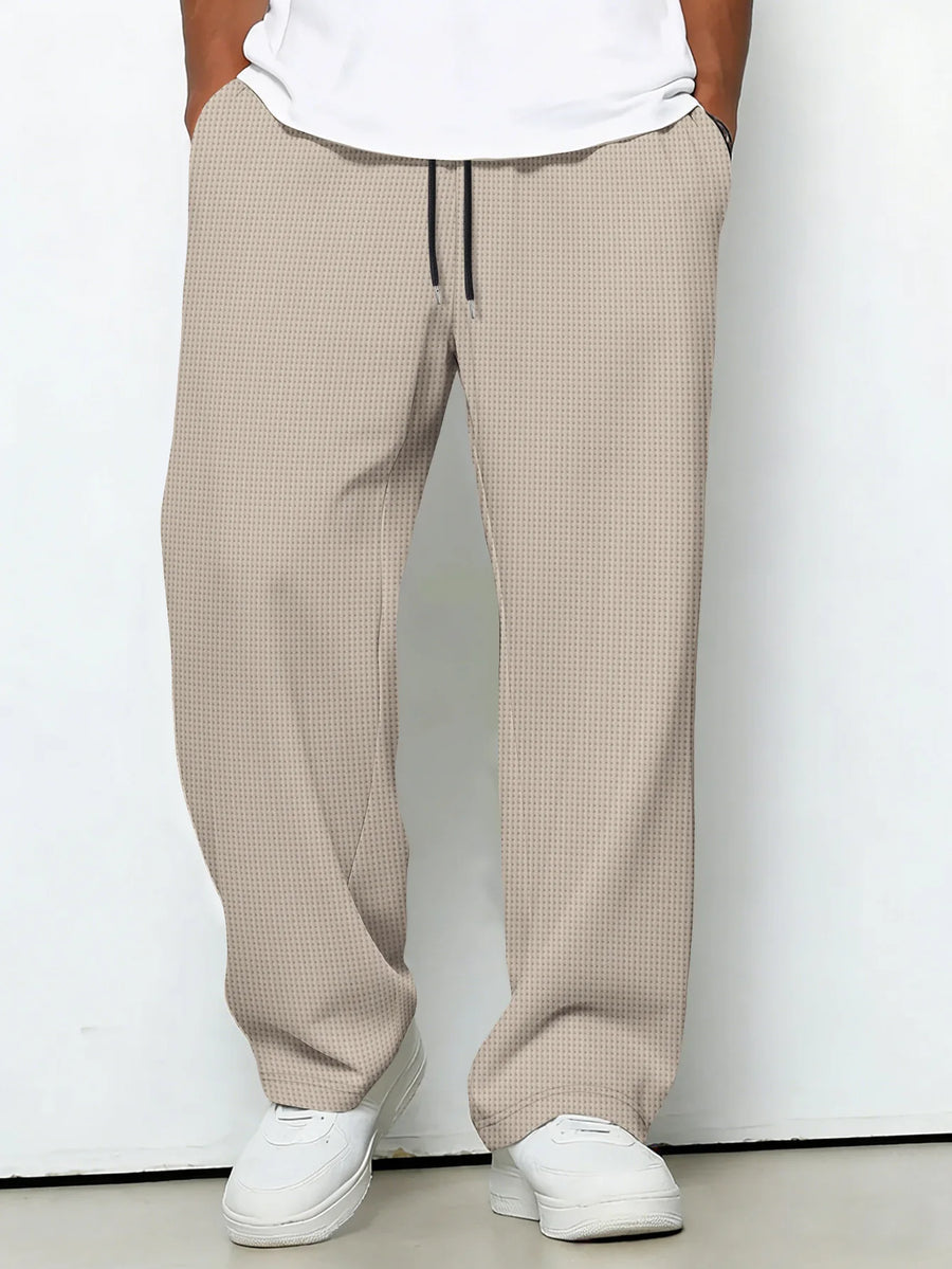 Messi | Drawstring Wide Leg Casual Trousers