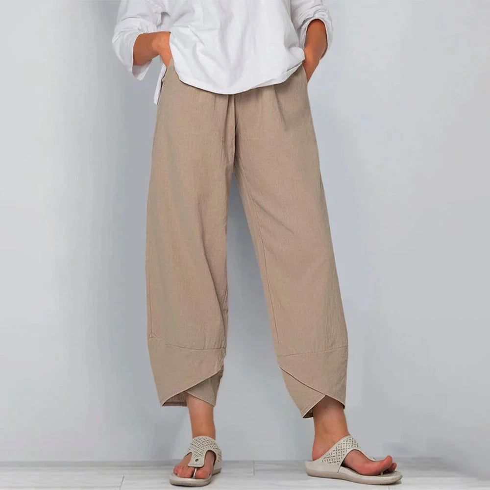 Matylda | Wide Leg Cropped Trousers