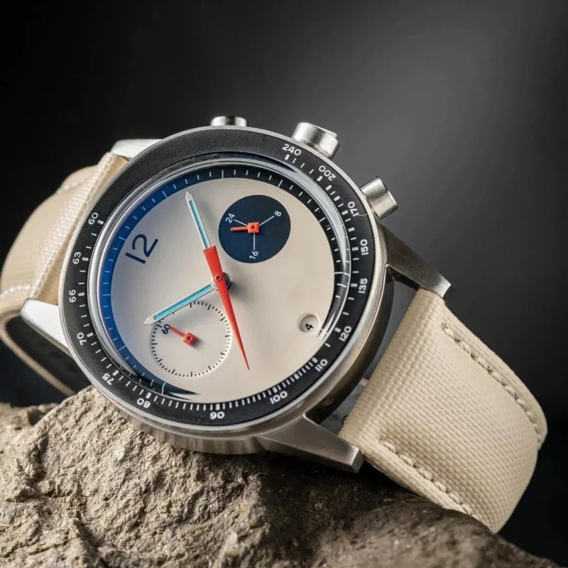 Ertan | Minimalist Chronograph Dial Strap Watch