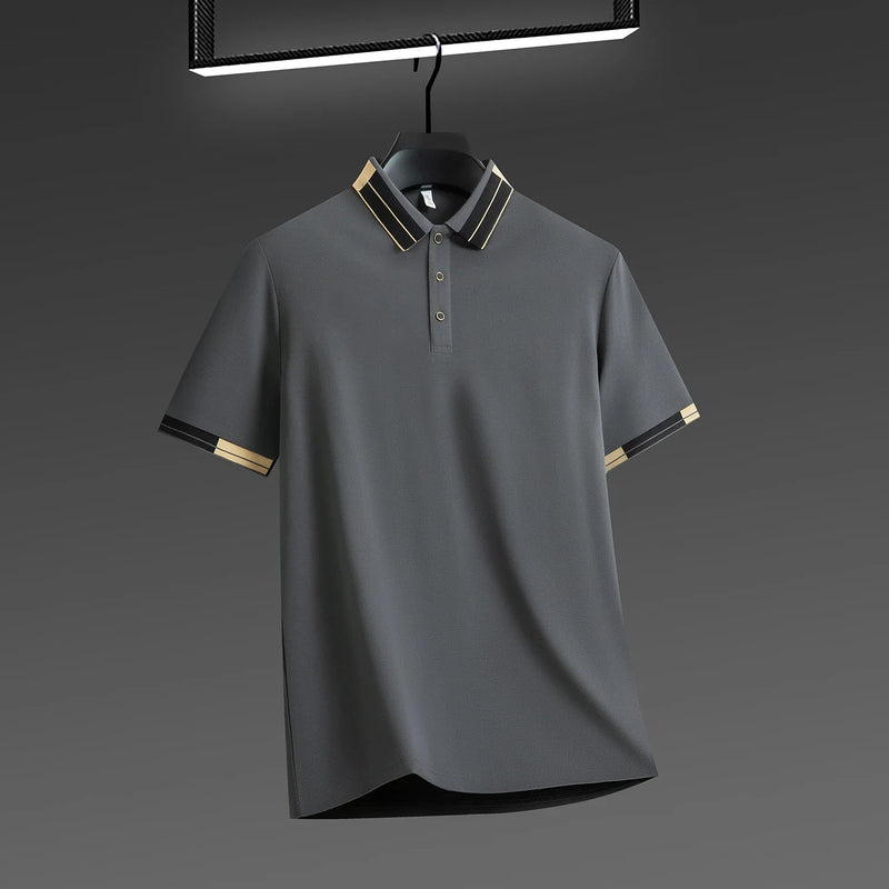 Ardalion | Contrast Collar Short Sleeve Polo Shirt