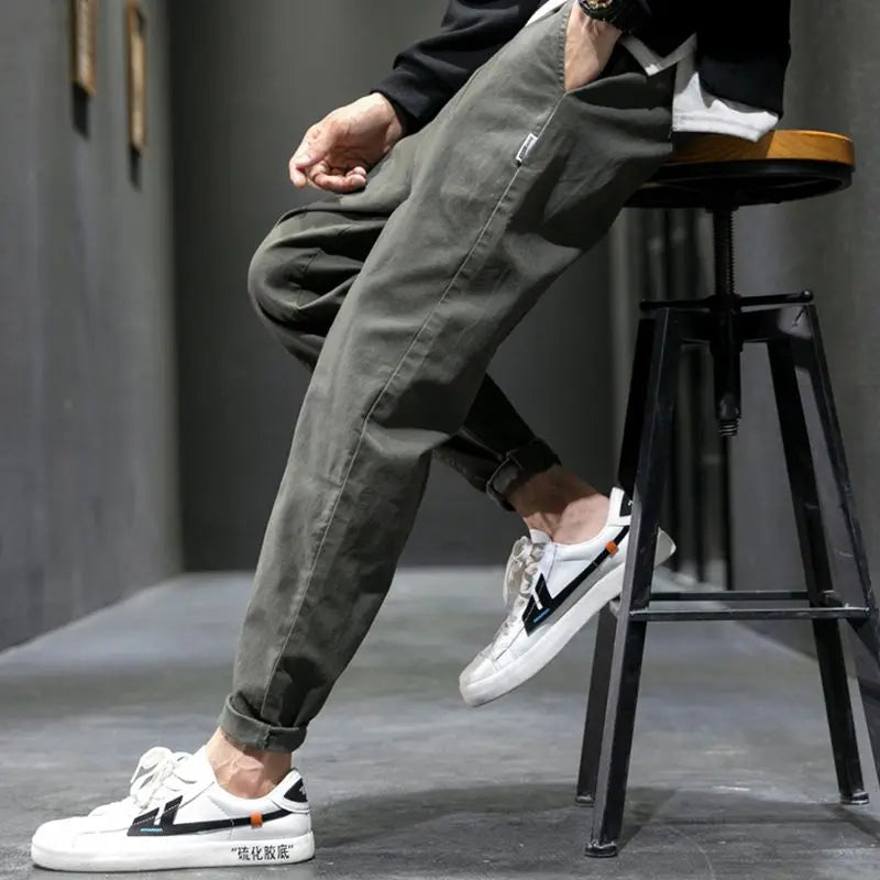 Kared | Drawstring Tapered Casual Trousers