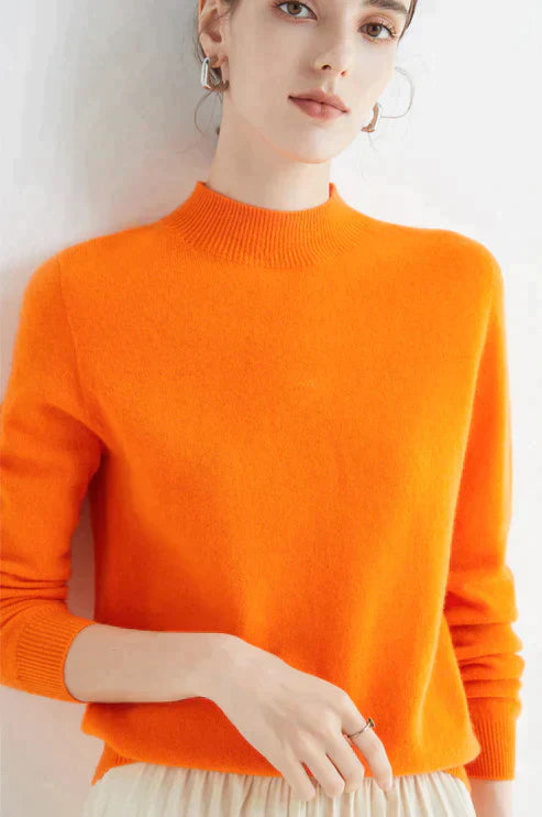 Victoria | Mock Neck Long Sleeve Jumper