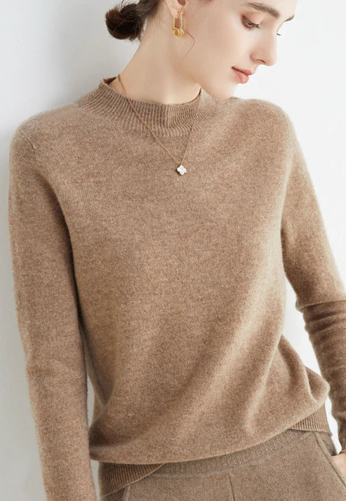 Victoria | Mock Neck Long Sleeve Jumper